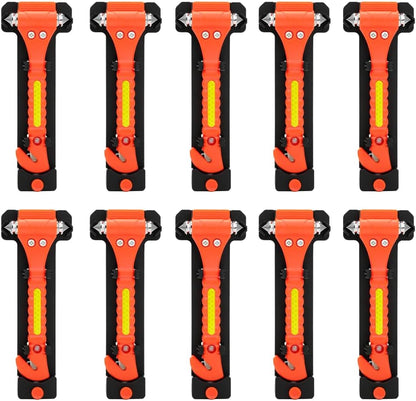 SINSEN Car Safety Hammer Set of 2 Emergency Escape Tool Auto Car Window Glass Hammer Breaker and Seat Belt Cutter Escape 2-in-1 for Family Rescue & Auto Emergency Escape Tools