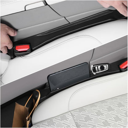2PCS Car Seat Gap Filler Organizer,2 in 1 Car Gap Filler with Fill and Storage Function for Storing Phones Keys Cards,Universal Multifunctional No Drop Seat Guard for Cars