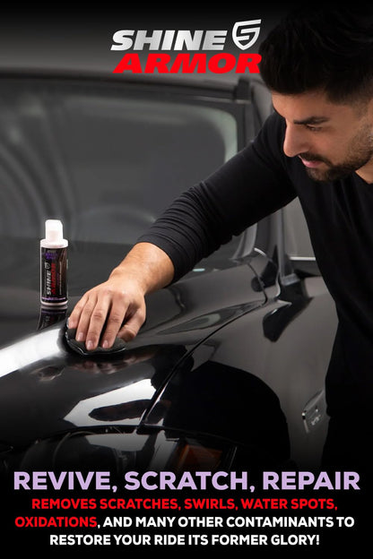 SHINE ARMOR Car Scratch Remover Repair Protection & Swirl Remover Polish 4oz