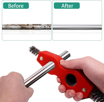 Battery Terminal Cleaner Kit, Battery Terminal Brush & 4 in 1 Copper Tubing Brush & 2pcs Anti-Corrosion Fiber Washers