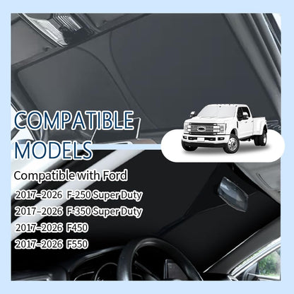 300T Thickened Automotive Glass Sunshade and Comes with Storage Bag,Keep Car Interior Cool,Universal Windshield Sun Shade Fit for Cars,Trucks,SUVs (L: 57.08 * 31.5 inch)