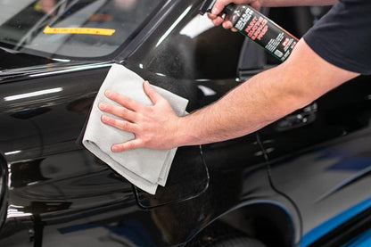 The Rag Company - The Edgeless Pearl - Professional Microfiber Detailing Towel for Ceramic Coating, Leveling & Sealant Removal, Scratch-Free & Tagless, 320gsm, 16x16 inches, Ice Grey - 12-Pack