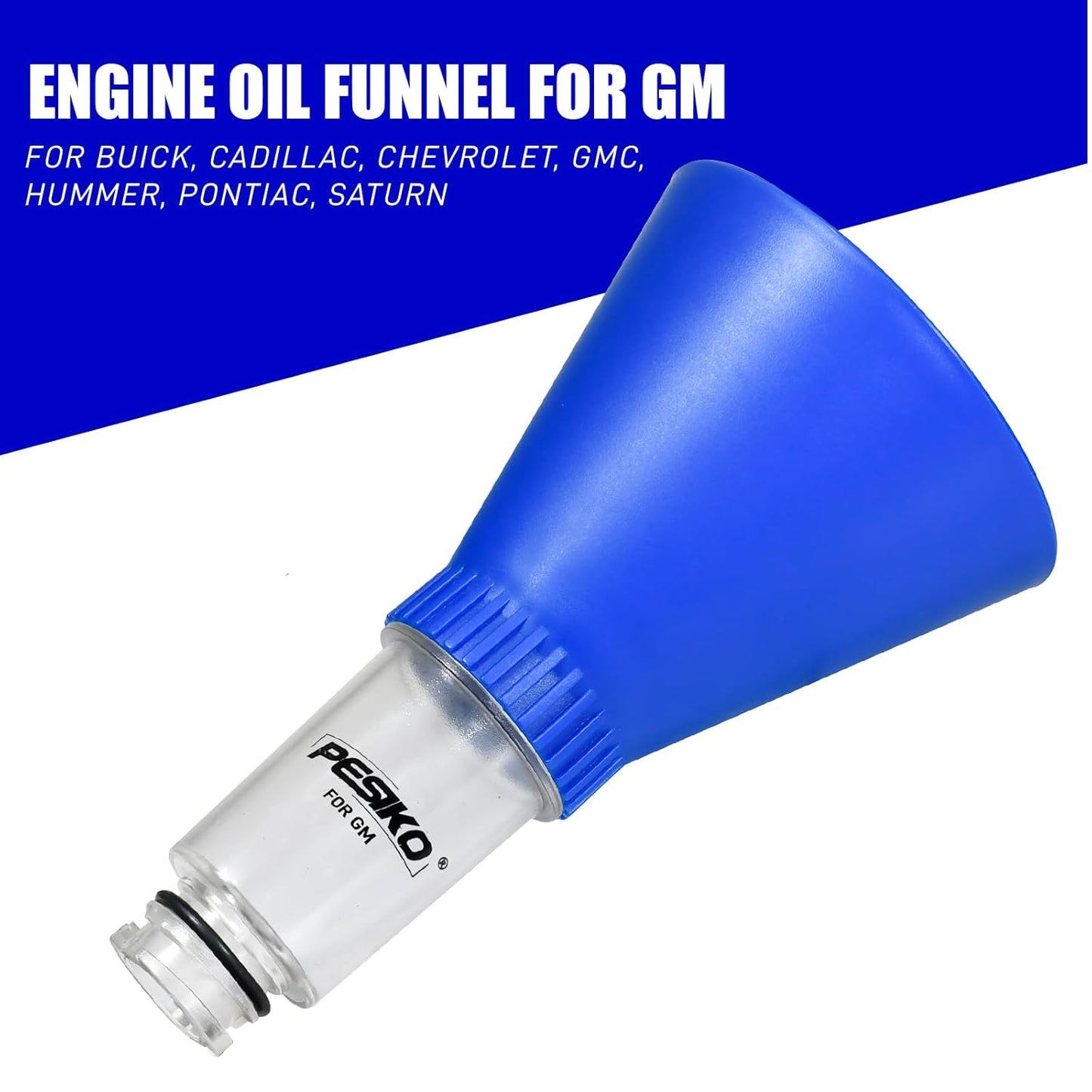 Engine Oil Funnel Spill-Free Hands-Free Compatible with Buick, Cadillac, Chevrolet, and GMC Vehicles for Fast & Easy Oil Change