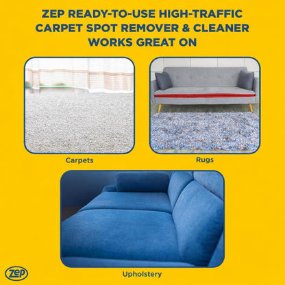 Zep High Traffic Carpet Cleaner - 1 Gallon - Penetrating Formula Removes Deep Stains. Make High-Traffic Areas Look New Again