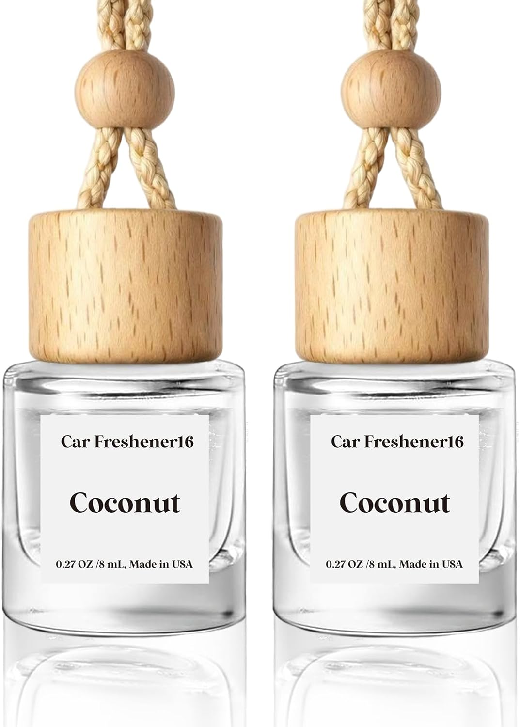 HoogaLife Car Air Freshener Diffuser 2 Pack Hanging Air Freshener Diffuser - Vanilla Cream Fragrance Oil Air D iffuser for Car, 45+ days Long Lasting Fragrance Made in USA C ar Air Fresheners (V54)