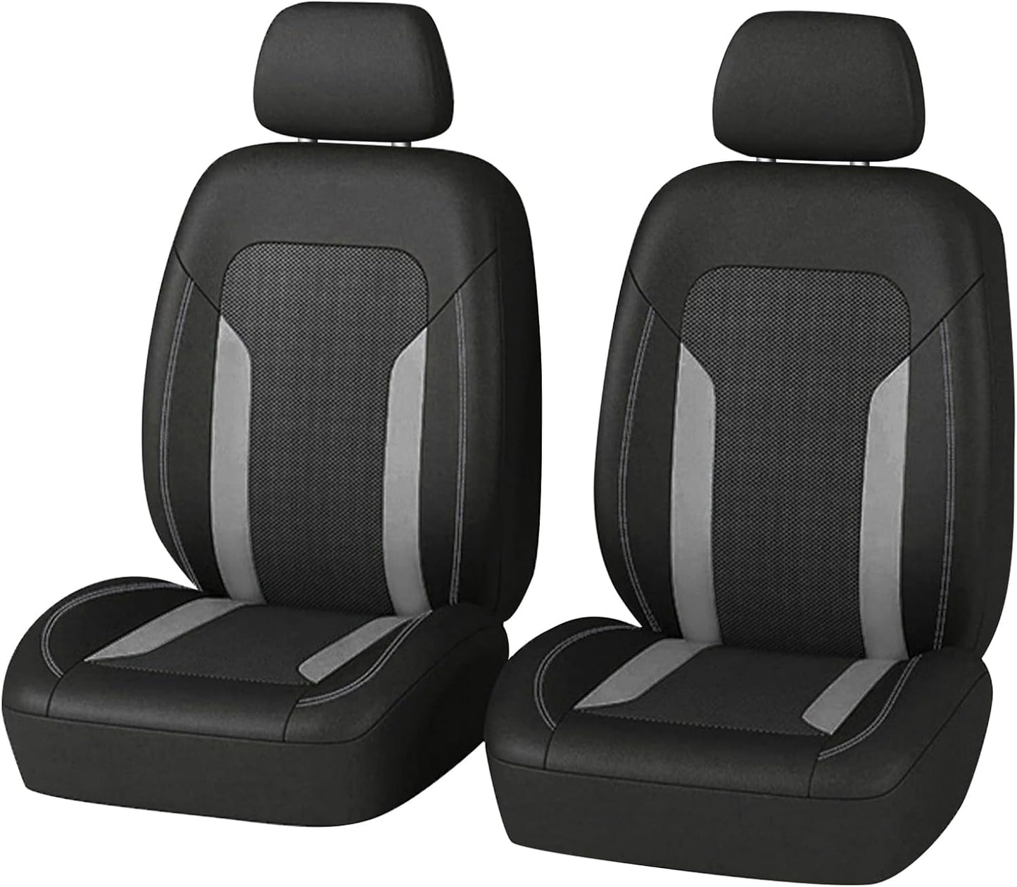 2 Pack Universal Car Seat Cover with Breathable Mesh Backrest,Comfortable Car Seat Protector with Foam Padding and Retaining Buckle,Highly Elastic Car Seat Covers Full Set (Pink)