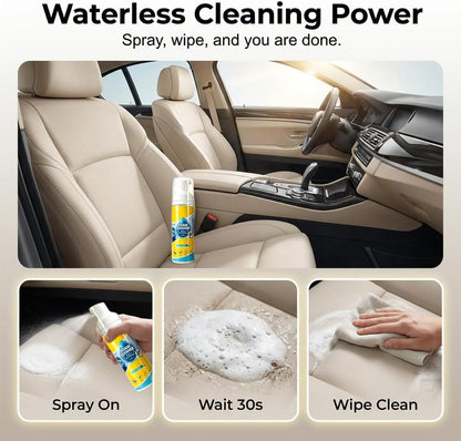 Cecurpo 4-in-1 Multi-Enzyme Foam Spray Cleaner, Multi-Action Foam Stain Remover Spray, Powerful and Multipurpose Car Interior Foam Cleaner, Professional Foam Cleaner for Plastic, Fabric (1)