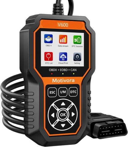 OBD2 Scanner Diagnostic Scan Tool with Solution Car Code Reader Reset Tools Check Engine Light SCAN Tool Car Accessories Read Fix Clear Car Vehicle Fault Codes for Cars 1996+ OBD II Scanner