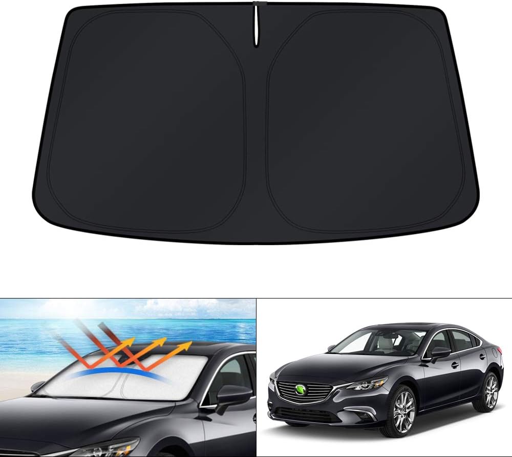 KUST Windshield Sun Shade for Toyota RAV4 2019-2022 2023 2024 2025 2026 Window Accessories Shade Sun Visor Cover Foldable Block UV Rays - Colors A