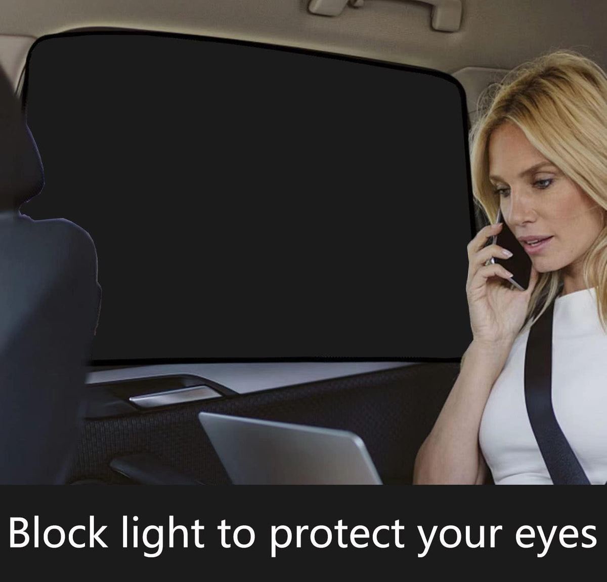 Car Sunshade, Car Privacy Window Shade, 100% Block Light for Breastfeeding, Taking a nap, Changing Clothes, Camping (Full Sets 4pcs)