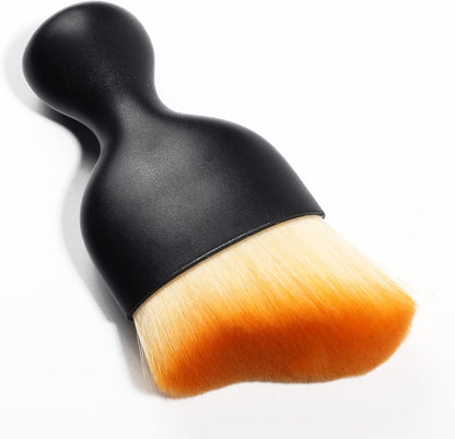 AOCISKA Car Interior Detailing Brush,Soft Bristle Cleaning Brush Car Detailing Brush Dusting Brush,Car Interior Cleaning Tool,Auto Detail Brush Car Dash Duster Brush (Black)