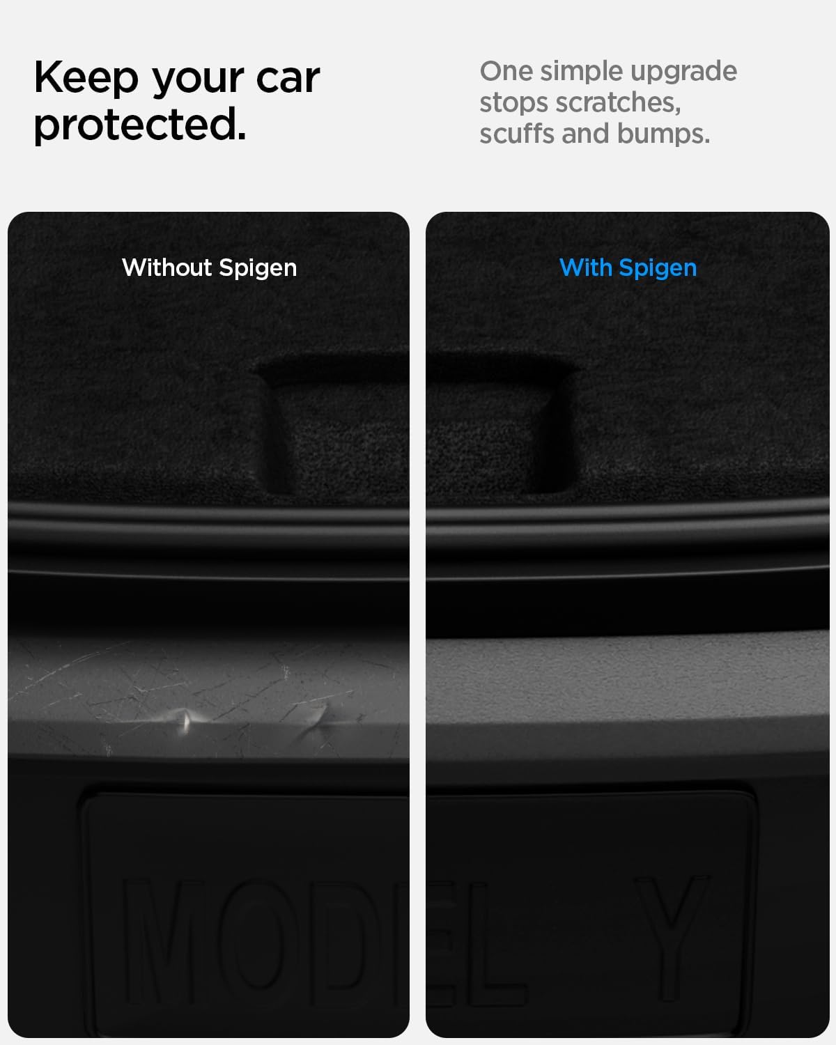 Spigen Rear Bumper Protector (270 Degree Bumper Guard & Scratch Resistant) for Tesla Model Y Juniper & Model Y L Accessories (Premium & Performance 2026/2025)
