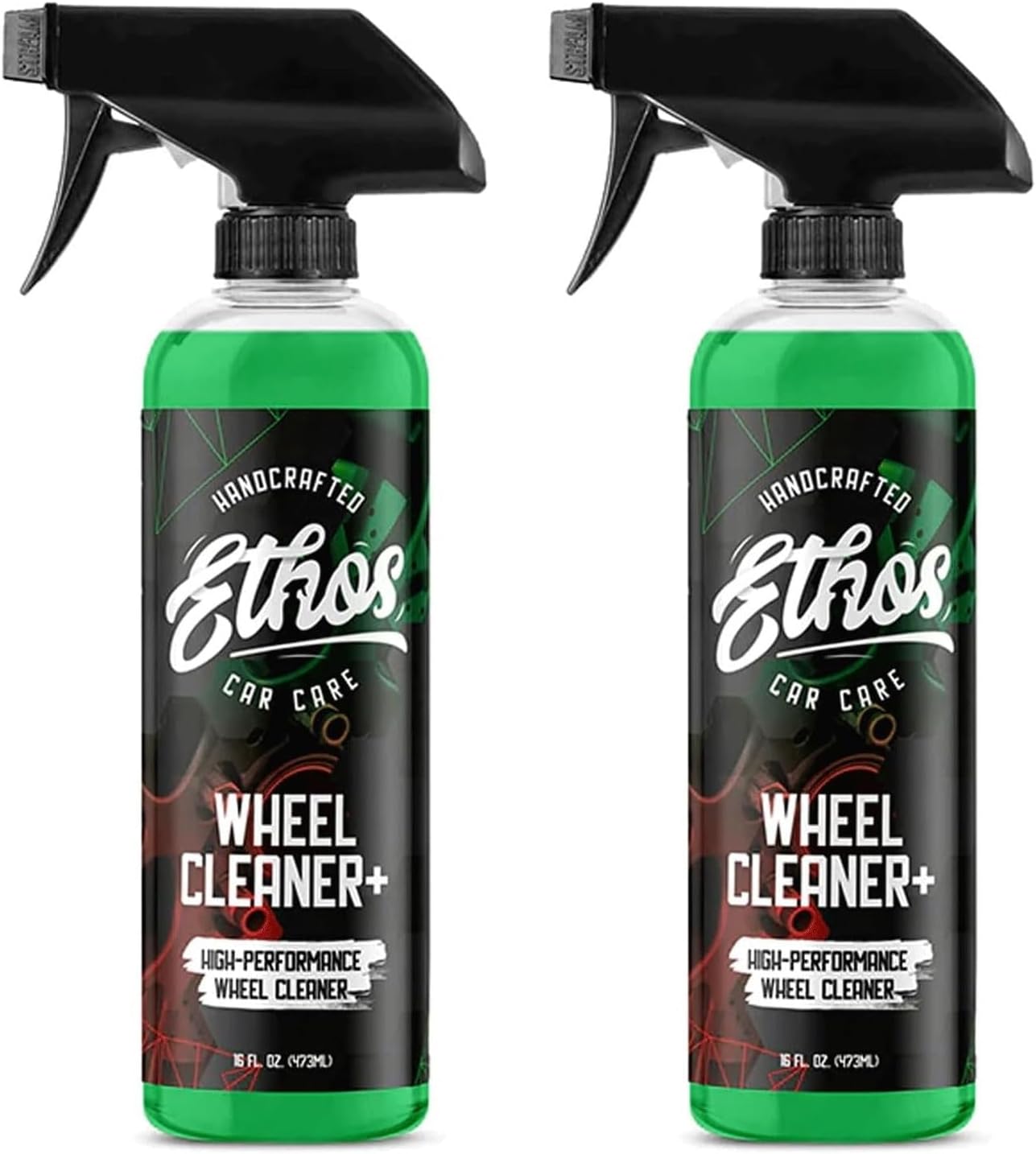 Ethos Wheel Cleaner Spray - Iron Remover Car Detailing - Rim Cleaner Spray Brake Dust, Iron Remover - Color Change Technology - Professional Strength Formula - Brake Dust Remover
