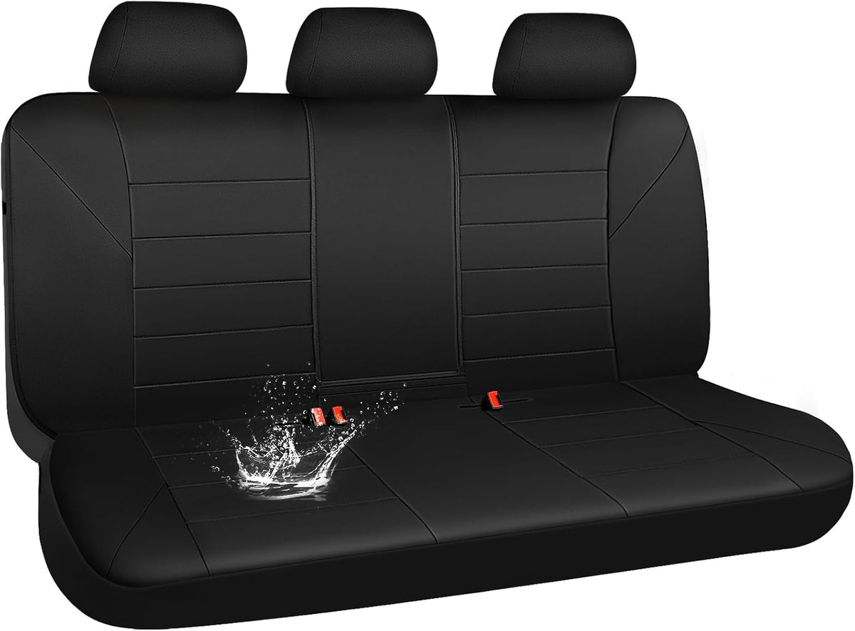 CAR PASS Waterproof Car Seat Covers Front Seats Only with 5mm Composite EVA, Neoprene Car Seat Cover with Separate Headrest Cover, Quick Setup Universal Fit for Car SUV Trucks,Airbag Compatible（Gray