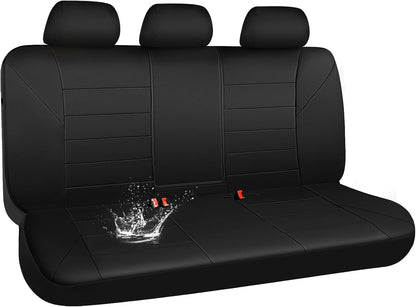 CAR PASS Waterproof Car Seat Covers Front Seats Only with 5mm Composite EVA, Neoprene Car Seat Cover with Separate Headrest Cover, Quick Setup Universal Fit for Car SUV Trucks,Airbag Compatible（Gray
