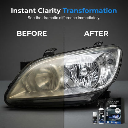 Automotive Headlamp Restoration Fluid, 2026 New Automotive Headlight Restoration Kit, Multifunctional Headlight Refurbish Kit for Cars, Easy Use Headlight Repair Kit for All Vehicles (1)