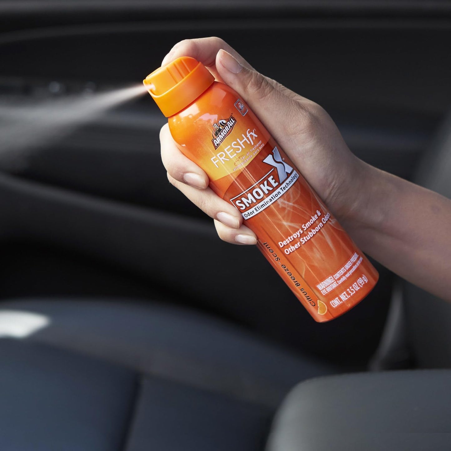 Armor All Fresh FX Smoke X Car Odor Eliminator Spray, Car Air Freshener Spray (New Car)