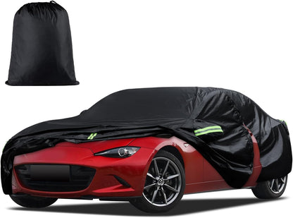Car Cover Custom Fit for Toyota Corolla 2000-2025, Honda Civic 1991-2025, Waterproof All Weather Full Exterior Cover Rain Sun Protector Car Cover with Door Zipper