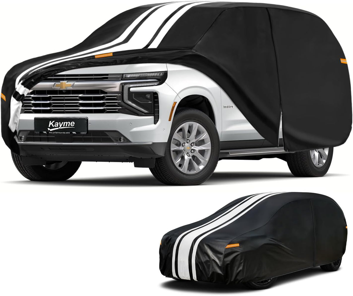 Kayme Heavy Duty Car Cover Custom Fit for BMW 3 Series 320i 325i 328i 330i 335i (1982-2026), Outdoor Full Exterior Cover with Tape and Towel, Rain Snow Sun UV Protection. - Colors B