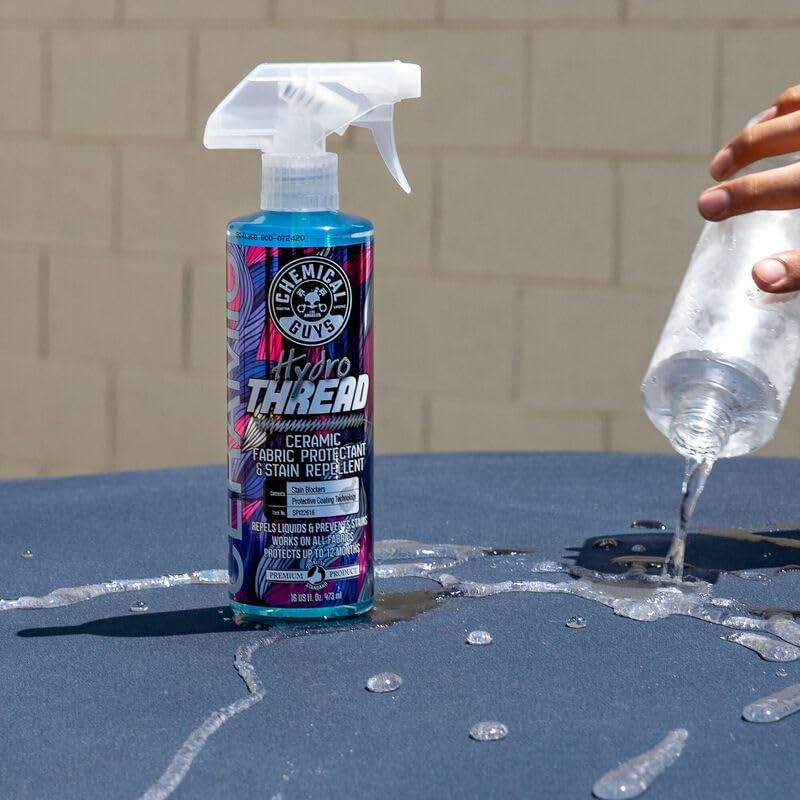Chemical Guys SPI22616 HydroThread Ceramic Fabric Protectant & Stain Repellent (Works on Fabric, Carpet & Upholstery), 16 oz.