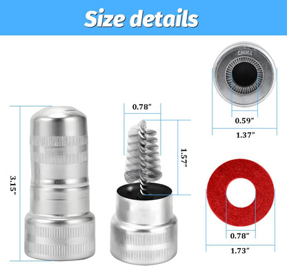 2PCS Car Battery Terminal Cleaning Brush, Anti-Corrosion Vehicle Post Battery Cleaner Bristle Tool with Washers Protector Fiber, Automotive Accessories, Universal Fit (Red/Green)