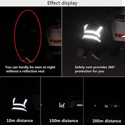 Reflective Safety Vest for Women Men High Visibility Security With Pocket Zipper Front Meet ANSI/ISEA Standard