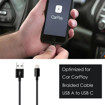 Car Carplay Cable for iPhone 17/16/15, USB A to USB C Cable Compatible for iPhone 17/16,17Air, 17/16/15 Pro Max,17E/16E/Plus, iPad 10th/11 Gen,iPad Pro 12.9,Air 5th/4th Charger Cord,Car Charging Cable