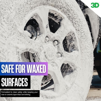 3D Wash N Wax Car Wash Soap - pH Balanced, Easy Rinse, Scratch Free Soap with Wax Protection - 1 Gallon
