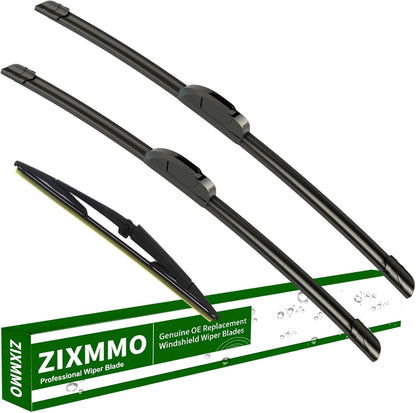 3 Factory Wiper Blade Replacement for Subaru Impreza 2017-2020 2021 2022 2023 Crosstrek 2018-2021 2022 2023 Original Equipment Windshield Wiper Blades Set - 26"/16"/12"(Set of 3) Top Lock - Colors A