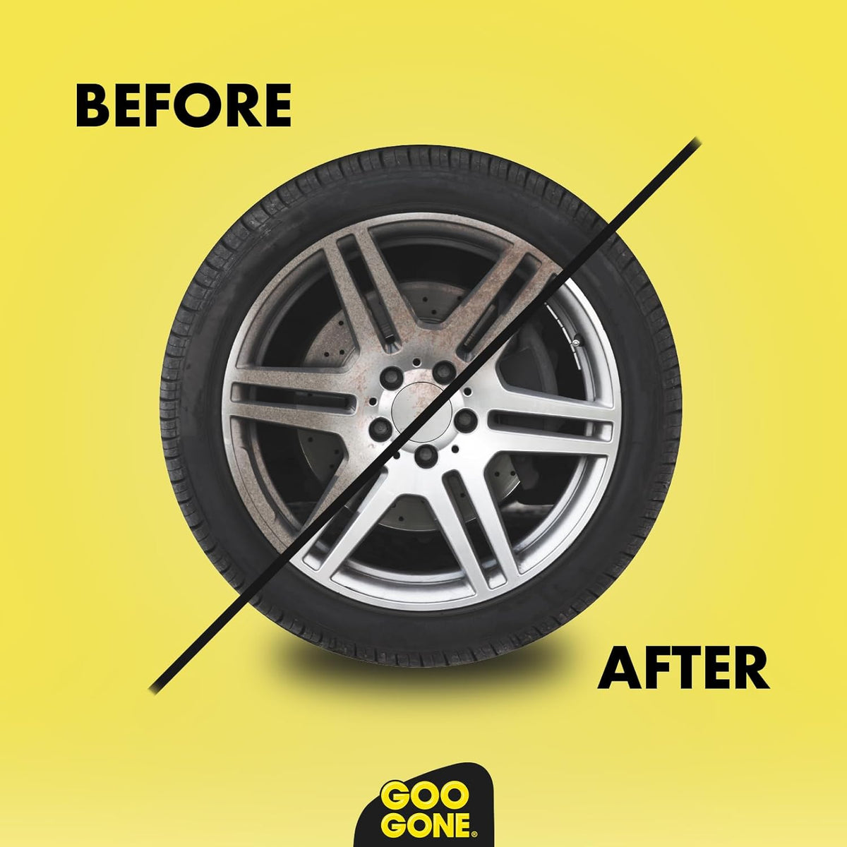 Goo Gone Automotive - Cleans Auto Interiors/ Bodies and Rims, Removes Bugs & Stickers - 12 Fl. Oz.