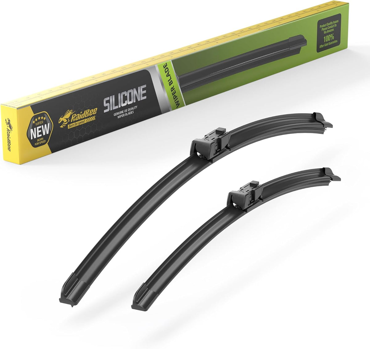 Raidbee® 26"+26" Windshield Wiper Blades Replacement for Ford Fusion 2013 2014 2015 2016 2017 2018 2019 2020 Genuine OEM Quality 2 Pack - Colors B