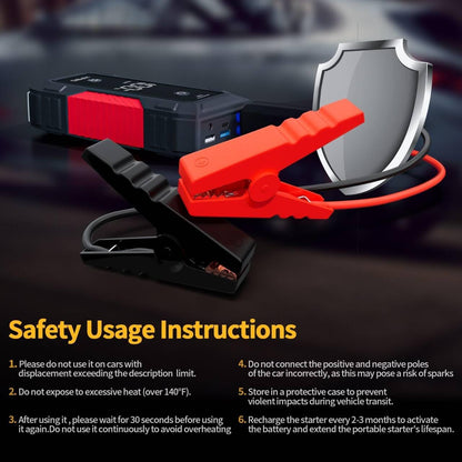 H50 Jump Starter - 5000A Jump Starter Battery Pack for Up to 10.0L Gas and 8.0L Diesel Engines, 12V Car Battery Jumper Starter Portable with 3.0" LCD Display, Jump Box