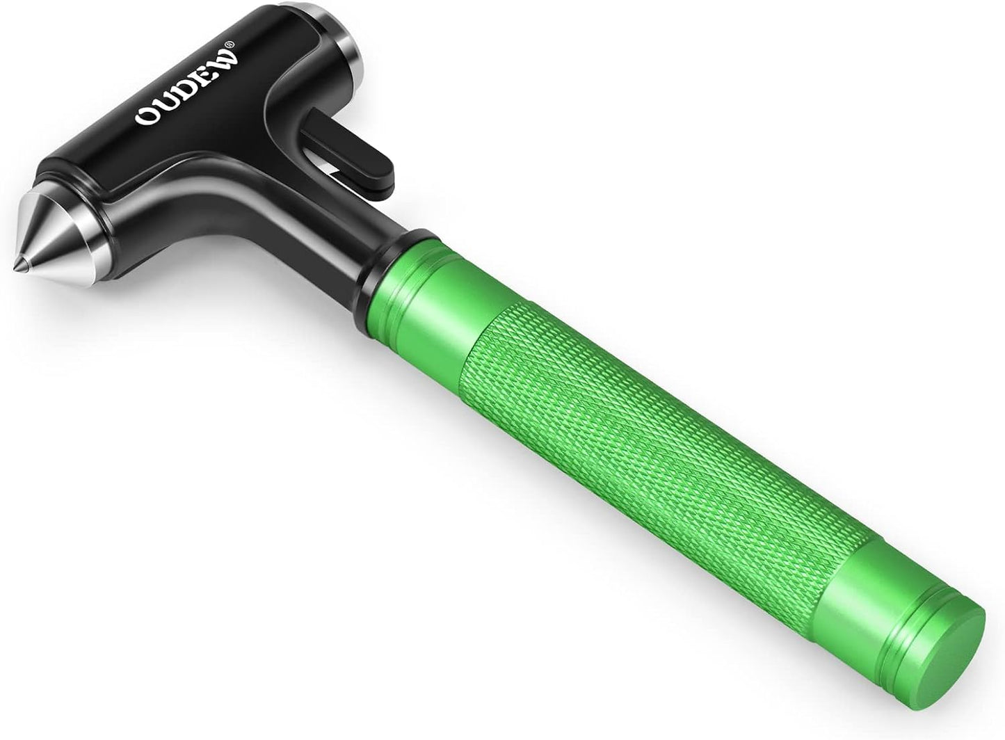 Car Safety Hammer, Car Glass Breaker with Seat Belt Cutter, Automotive Escape Tool with Lighting Function, Metal Window Breaker, Emergecy Safety Hammer for Auto Accidents (Black)