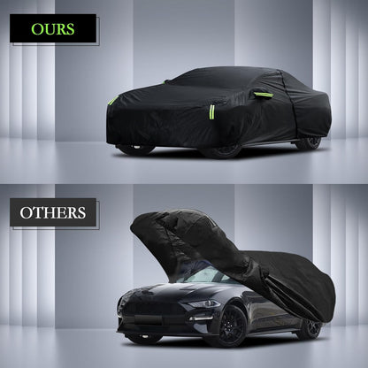 Car Cover Custom Fit for Toyota Corolla 2000-2025, Honda Civic 1991-2025, Waterproof All Weather Full Exterior Cover Rain Sun Protector Car Cover with Door Zipper