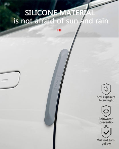 muekzu Silicone Car Door Edge Guard Trim Molding Crash Scratch Protector Scratch Guard for Car,Sedans,Truck,SUV 4PCS (Black)