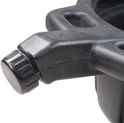 Mytee Products Automotive Oil Drain Pan - Black Plastic Anti Splash, Motor Large Oil Drip Catcher Pan for Changing Oil, Spill-Proof Design - 4.25-Gallon