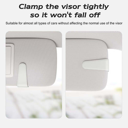 Sotfamily Sunglass Holder for Car Visor, Suede Cloth Magnetic Sunglass Organizer for Car Accessories, 2 Packs, Black