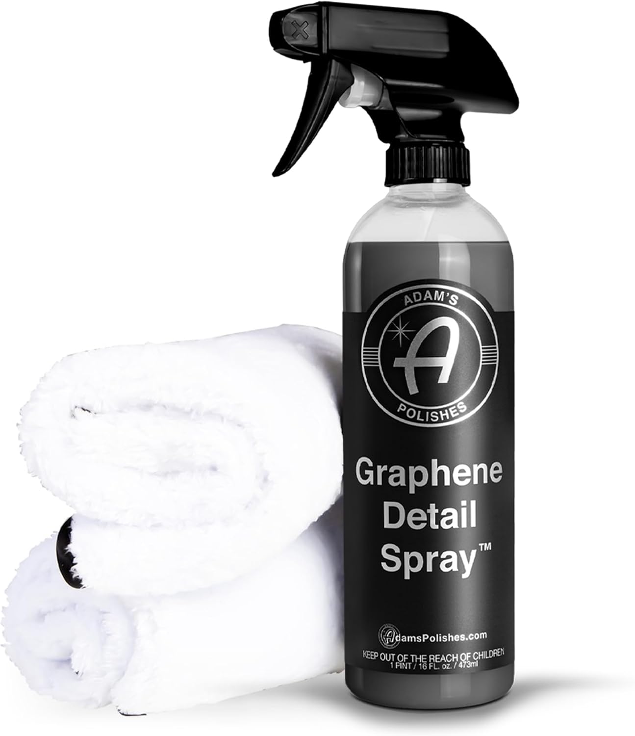 Adam's Polishes Graphene Detail Spray (16 Fl Oz) - Extend Protection of Waxes, Sealants, & Coatings | Waterless Detailer For Car Detailing | Clay Bar, Drying Aid, Add Ceramic Graphene Protection