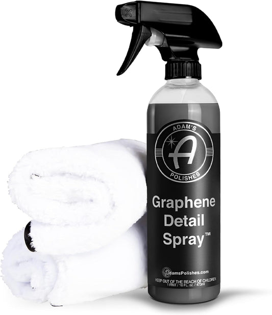 Adam's Polishes Graphene Detail Spray (16 Fl Oz) - Extend Protection of Waxes, Sealants, & Coatings | Waterless Detailer For Car Detailing | Clay Bar, Drying Aid, Add Ceramic Graphene Protection