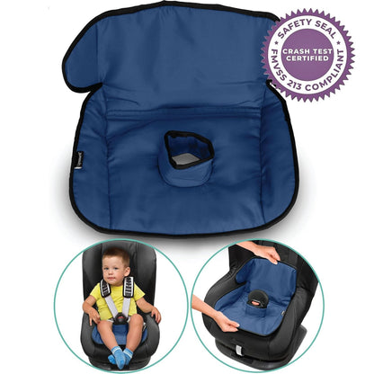 Lynmark® Potty Training Car Seat Protector Cover - Waterproof Soft Piddle Pads for Toddlers and Baby Carseat - Travel-Friendly Universal Washable Liner Mat for Spills, Nappy Leaks, Accidents - Black