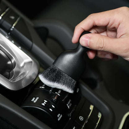 AOCISKA Car Interior Detailing Brush,Soft Bristle Cleaning Brush Car Detailing Brush Dusting Brush,Car Interior Cleaning Tool,Auto Detail Brush Car Dash Duster Brush (Black)