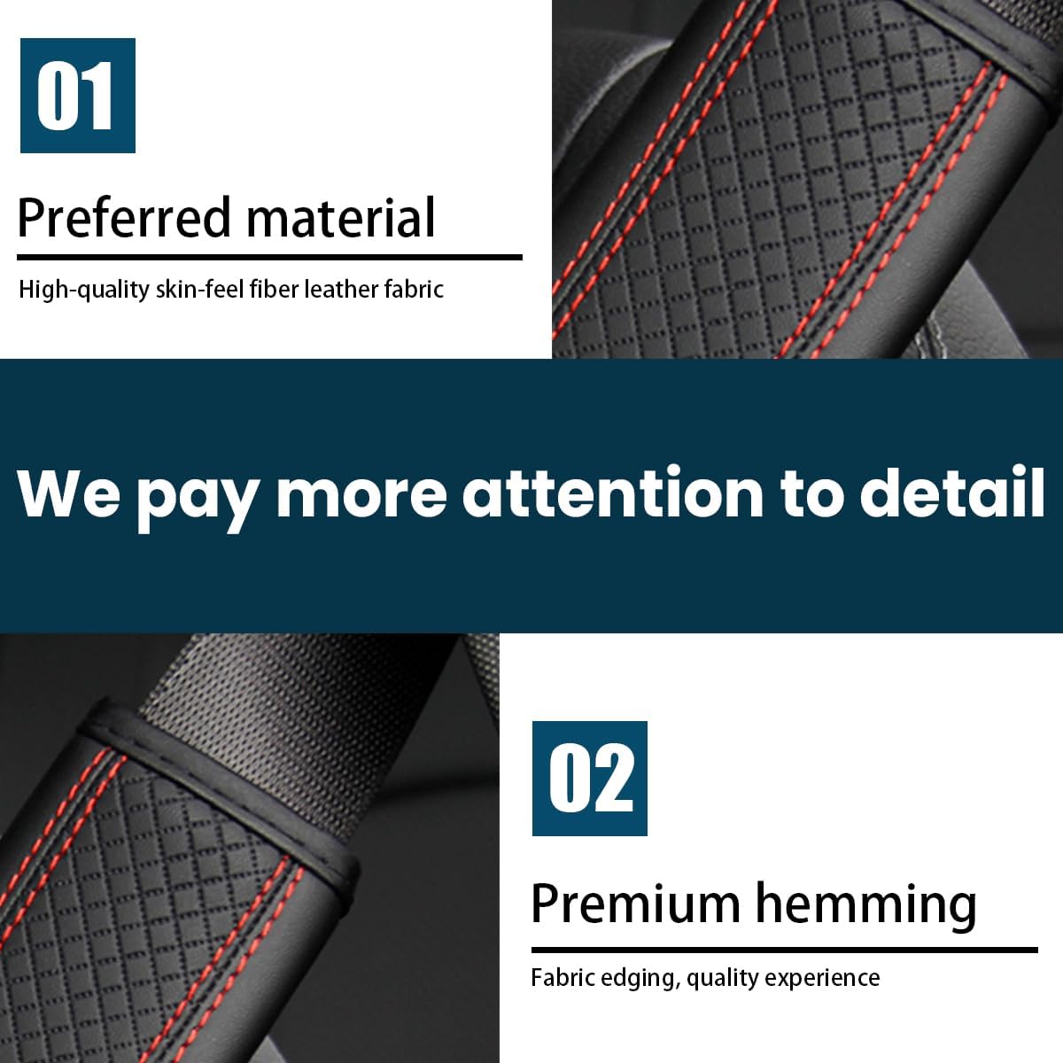Osilly 2PCS Car Seat Belt Cover, Carbon Fiber Seatbelt Shoulder Protection, Soft Car Seat Belt Strap Cushion Protect Your Neck and Shoulder, Car Accessories Seat Belt Pad for Car Truck (Red)
