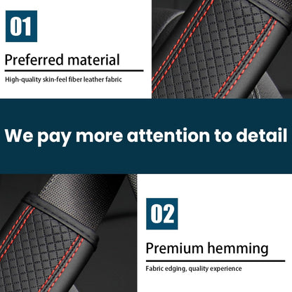 Osilly 2PCS Car Seat Belt Cover, Carbon Fiber Seatbelt Shoulder Protection, Soft Car Seat Belt Strap Cushion Protect Your Neck and Shoulder, Car Accessories Seat Belt Pad for Car Truck (Red)