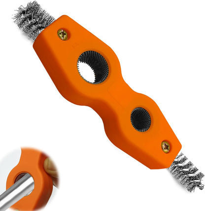 4 in 1 Car Battery Terminal Cleaning Brush, Anti-Rust Auto Battery Cleaner Brush Tool, Universal for Automotive and Marine for Plumbing Installation Soldering Brazing, Car Accessories (Blue)