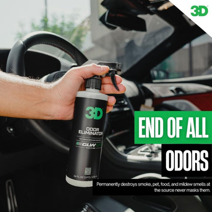 3D Odor Eliminator 1 Gallon – Professional Car Interior & Home Deodorizer Spray – Neutralizes Smoke, Pet & Food Smells at the Source – Fresh Clean Scent, Eco-Friendly & Biodegradable – Made in USA
