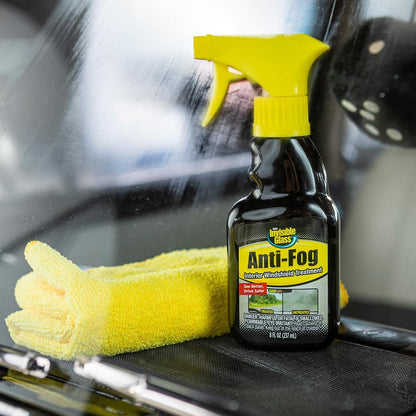 Invisible Glass 92472 Anti-Fog Interior Windshield Treatment Car Glass Defogger Cleaning Spray Prevents Windshield Fogging To Improve Driving Visibility, No Streaks or Haze, 8 Fl Oz, Pack of 1
