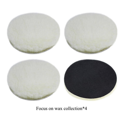 Car Foam Polishing Buffing Kit, Polishing Buffing Pads, Wool Pads,Polishing & Buffing Wheels, for Headlights & Body Foam Wax & Buffer Kits (27)