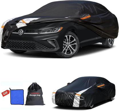 Large SUV Car Cover for Chevy Suburban 100% Waterproof All Weather, Heavy Duty Outdoor Full Exterior Covers Rain Sun Wind UV Protection. - Colors B