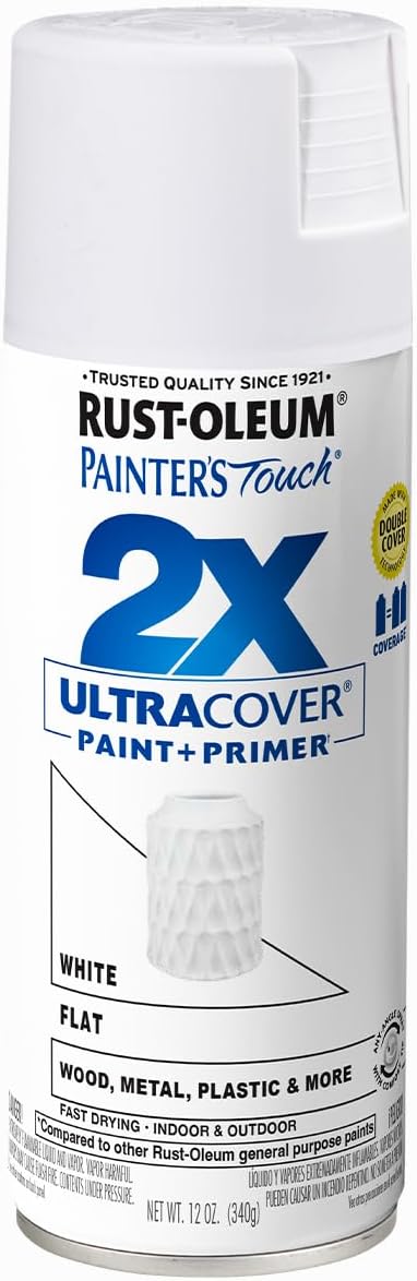 Rust-Oleum 334029 Painter's Touch 2X Ultra Cover Spray Paint, 12 oz, Gloss Clear - Colors C