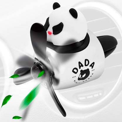 Car Vent Clips - Bear Pilot Car Air Freshener Vent Clip with Rotating Propeller, Durable and Easy to Install, 2.1"x2.5"x2.4" Versatile Size, 2 Aroma Tablets Included, Adds a Playful Touch to Interior